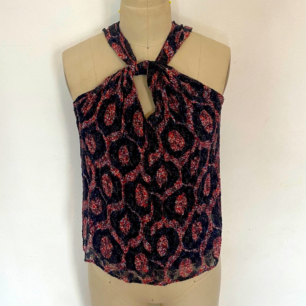 Isabel Marant printed tank blouse silk and viscose size 36 or small